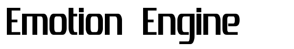 Emotion Engine font preview